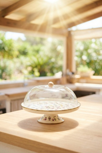 Petit Fleur Ayaklı Kek Fanus - 30 cm - 2