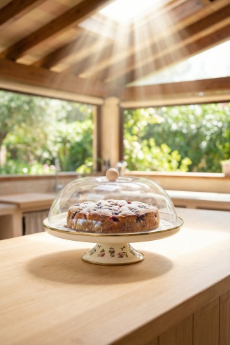 Petit Fleur Ayaklı Kek Fanus - 30 cm - 3