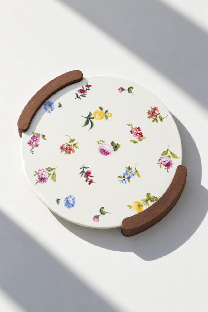 Petit Fleur Bambu Saplı Sunum Tabağı - 30 cm - 3