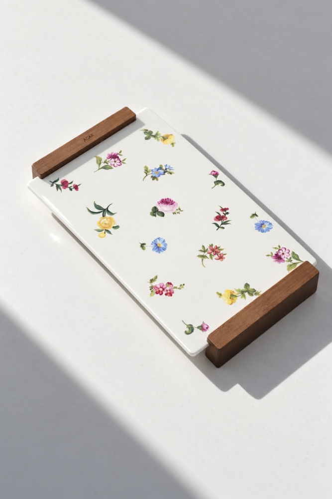 Petit Fleur Bambu Saplı Sunum Tabağı - 33 cm - 3