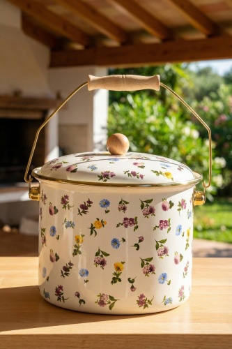 Petit Fleur Emaye Bakraç - 4.5 L - 3