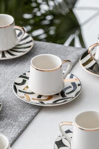 Petra Set Of 6 Coffee Cups - 90 Ml - 5