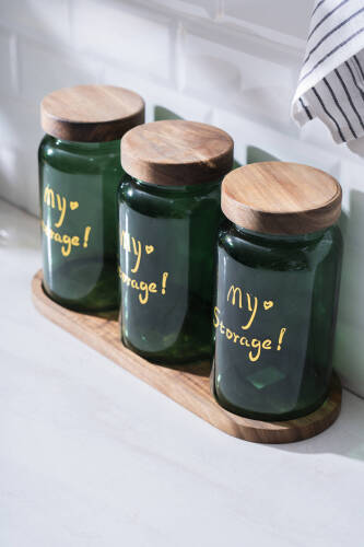 Pierre Akasya Kapaklı Kavanoz Seti - 19 cm - Acar