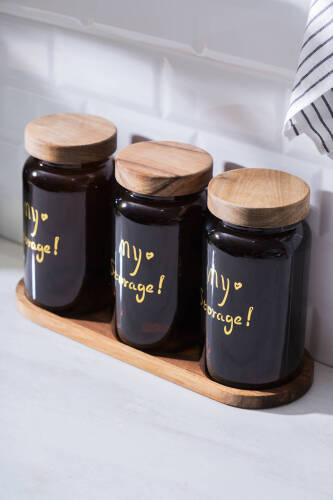 Pierre Akasya Kapaklı Kavanoz Seti - 19 cm - Acar