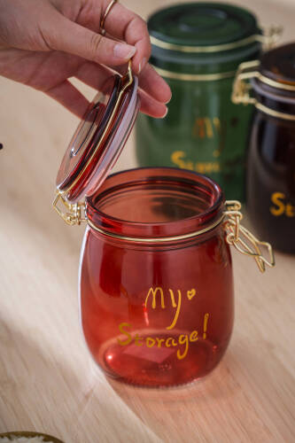 Pierre Klipsli Kapaklı Kavanoz Seti - 14 cm - Acar