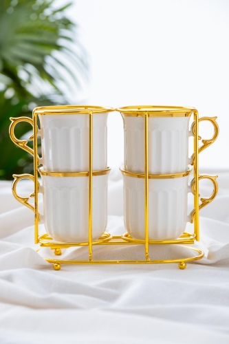 Porcelain Mug For 4 Persons With Yeast Stand 