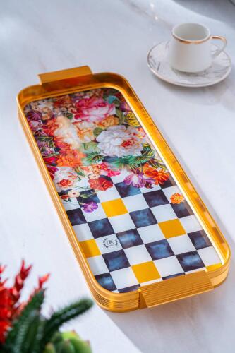 Portofina Dikdörtgen Cam Tepsi - Acar