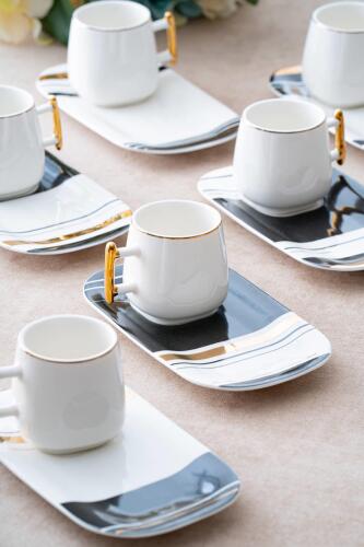 Prescot 6 Kişilik Kahve Fincanı Takımı - 90 ml - Acar