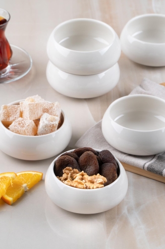 Pure 6 lı Porselen Servis Kase - 11 cm - ACAR