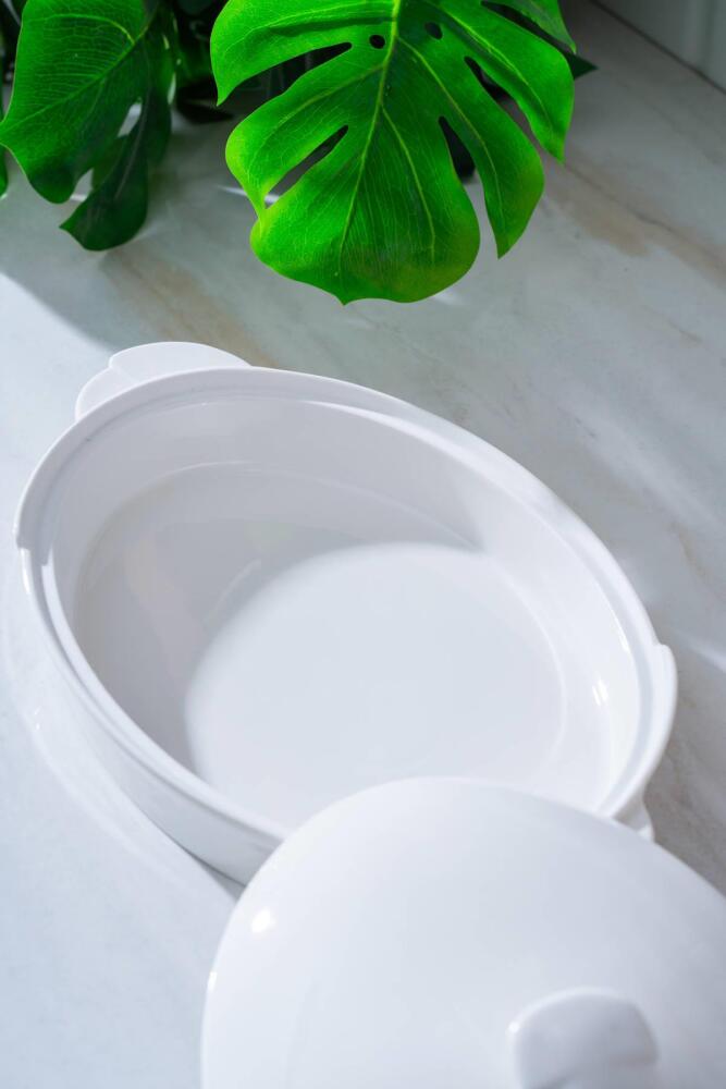 Pure Carmen Oval Kapaklı Sunum Tabak - 33 cm - 3