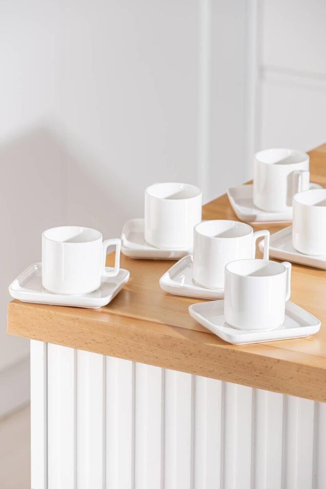 Pure Royal 6 Kişilik Porselen Çay Fincanı Takımı - 1