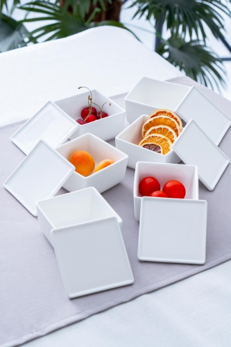 Pure White 6 lı Kare Kahvaltılık - Acar