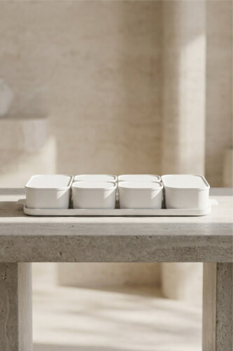 Pure White 6 Porcelain Cover Breakfast - 9