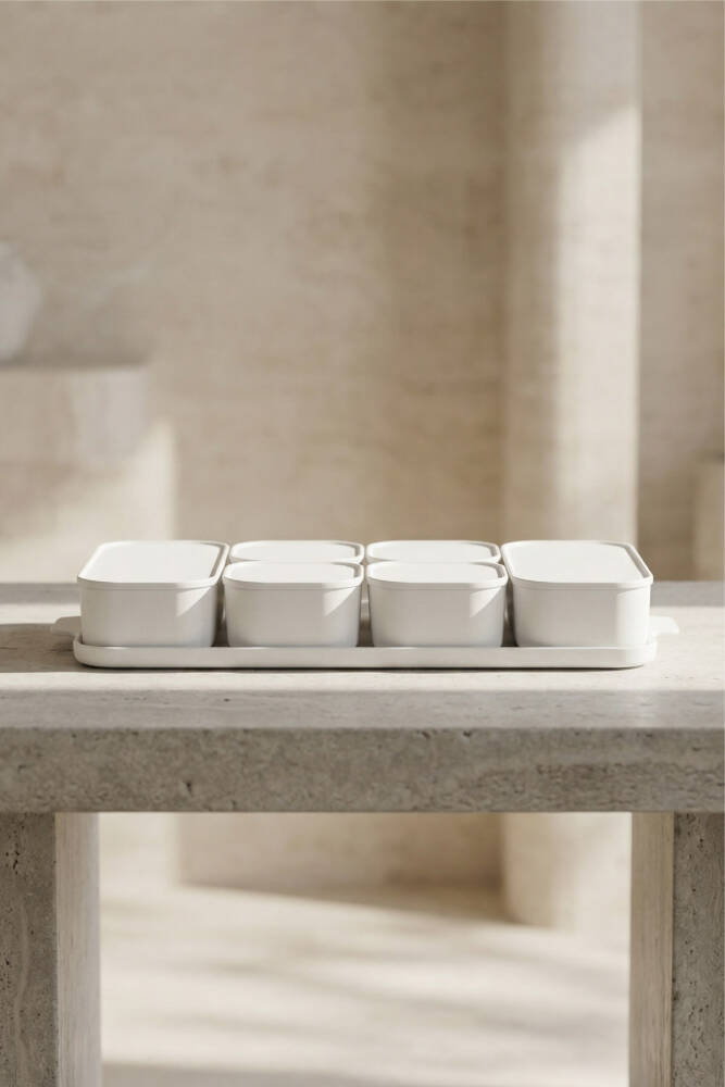 Pure White 6 Porcelain Cover Breakfast - 9