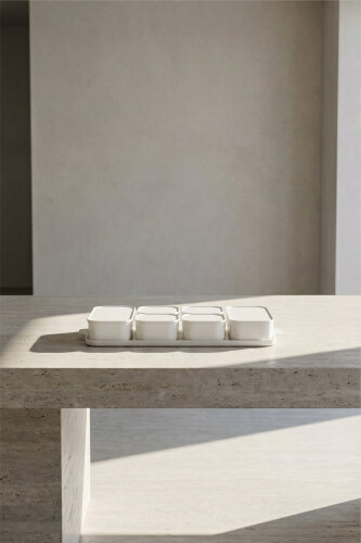 Pure White 6 Porcelain Cover Breakfast - 10
