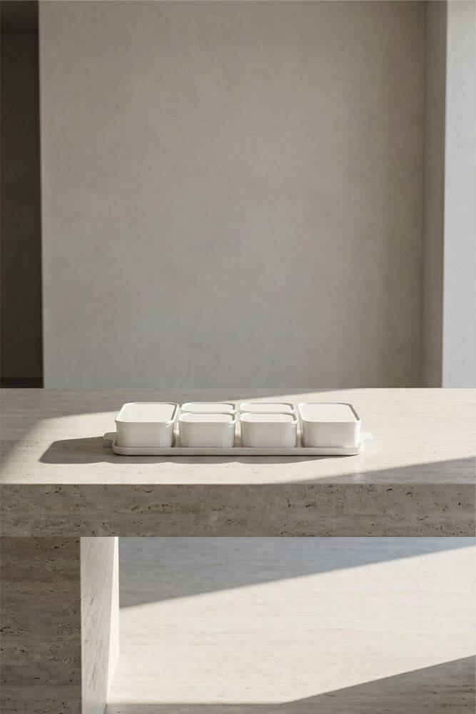 Pure White 6 Porcelain Cover Breakfast - 10