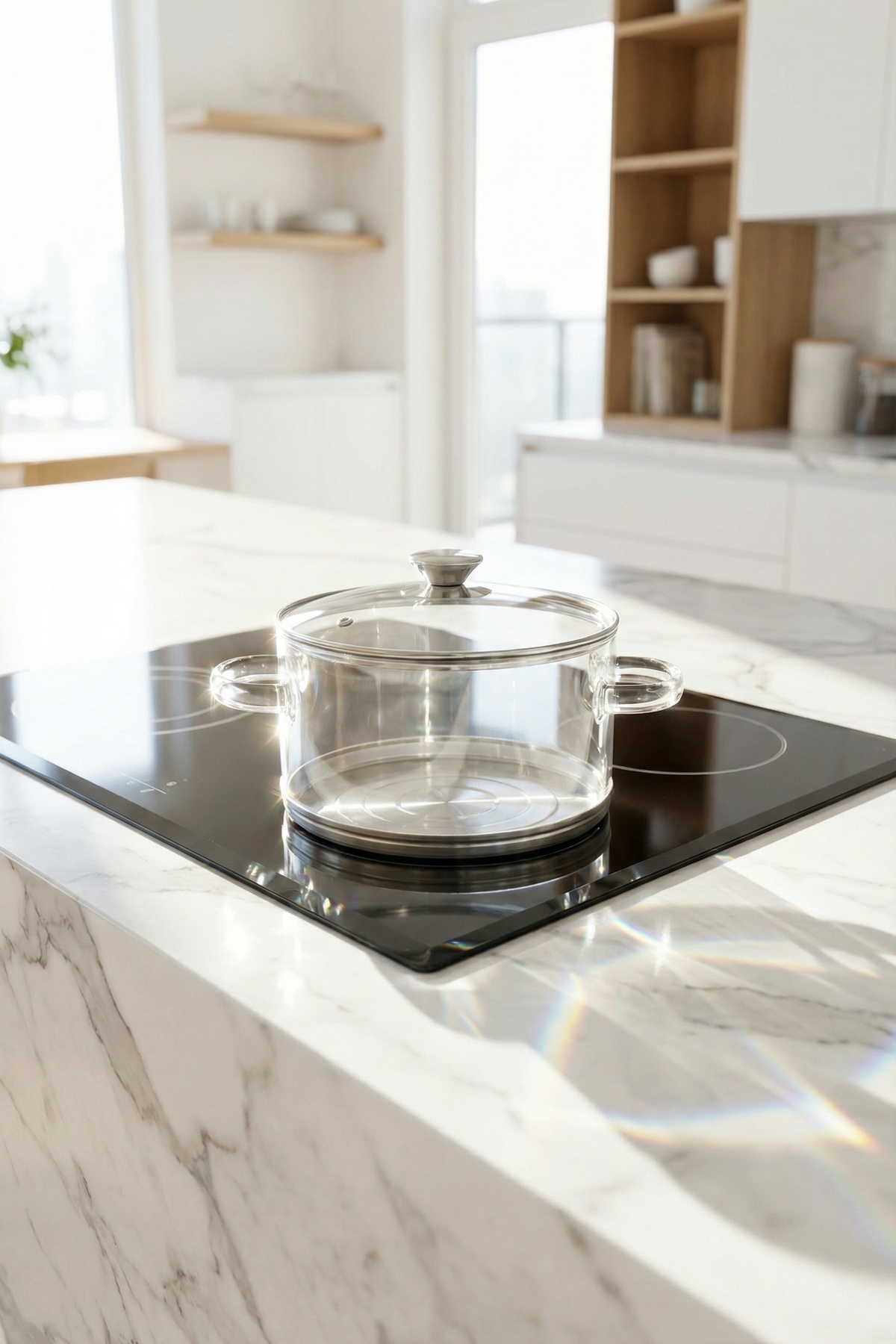 PureGlass Isıya Dayanıklı Cam Tencere - 20 cm - 3.5 L