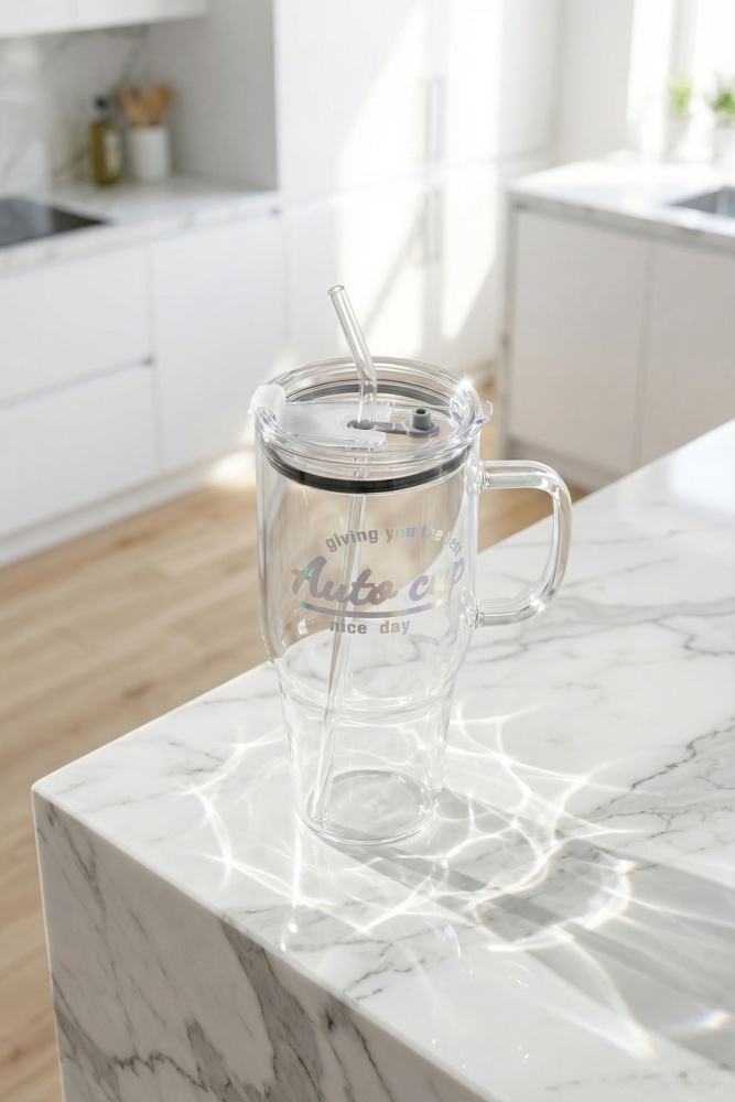 PureGlass Pipetli Cam Matara - 1200 ml - 2