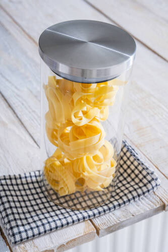  PureLine Metal Kapaklı Cam Kavanoz - 20 cm - Acar