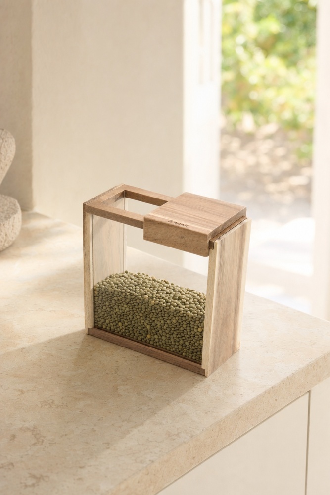 PureWood Sürgülü Kapaklı Cam Kavanoz - 1400 ml - 2