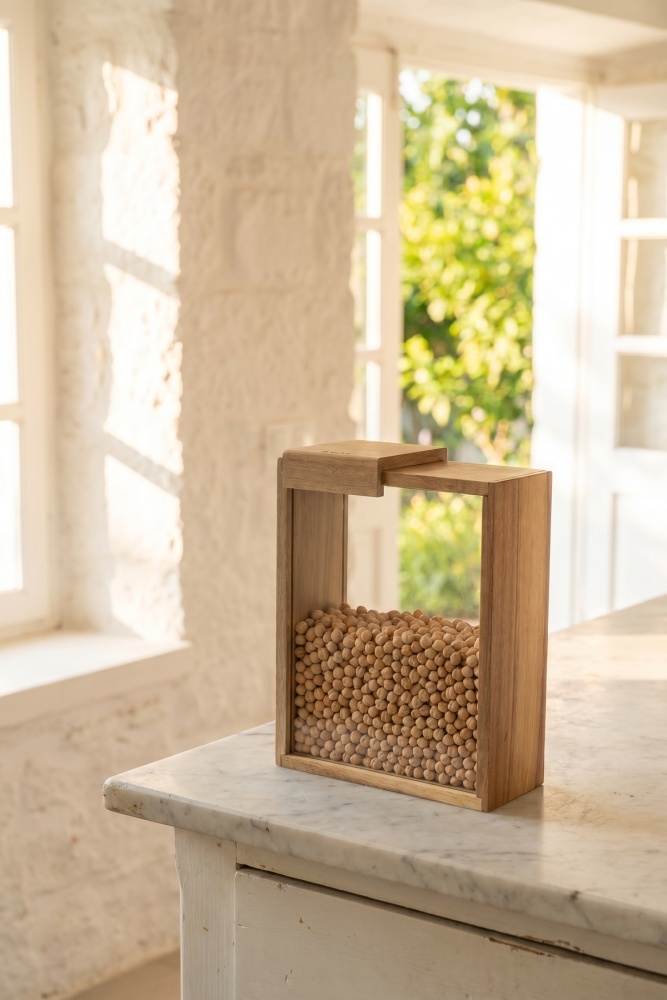 PureWood Sürgülü Kapaklı Cam Kavanoz - 2000 ml - 1