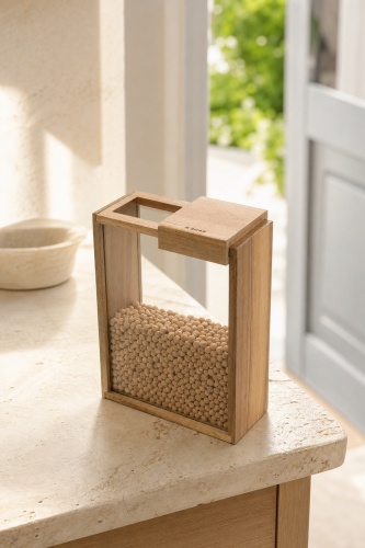 PureWood Sürgülü Kapaklı Cam Kavanoz - 2000 ml - 2