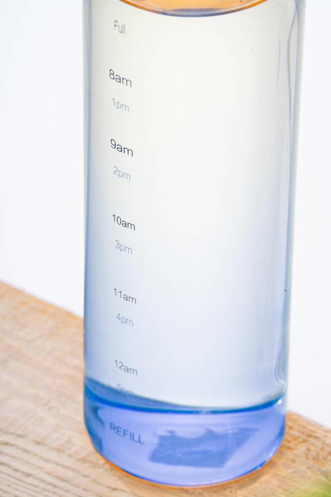 Pury Mavi Cam Su Matarası - 500 ml - 3