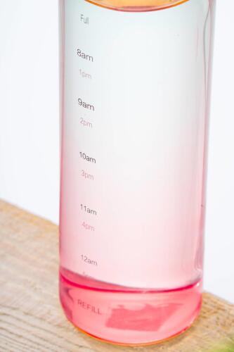 Pury Pembe Cam Su Matarası - 500 ml - 3