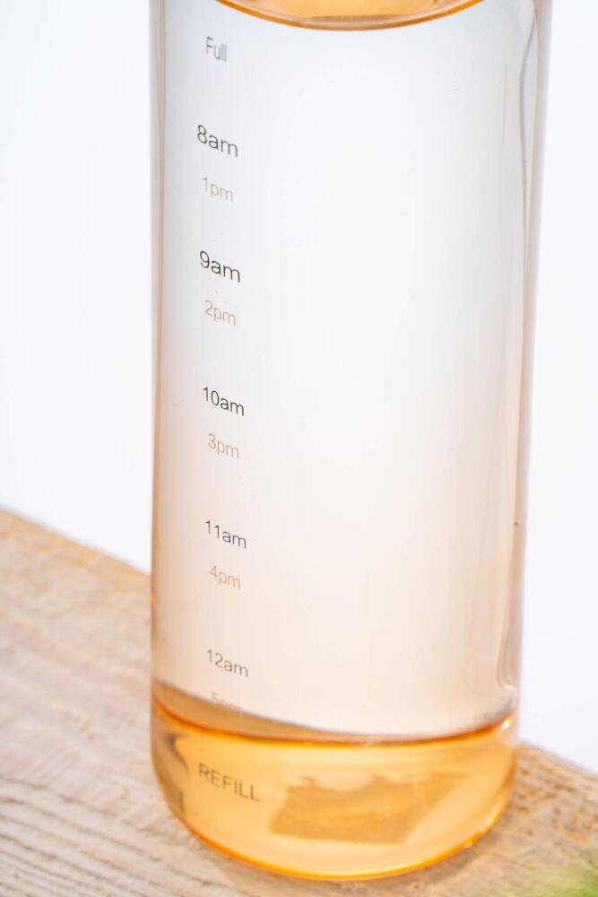 Pury Turuncu Cam Su Matarası - 500 ml - 3