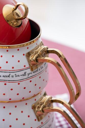 Qualita Enjoy Enamel Teapot Set - 2