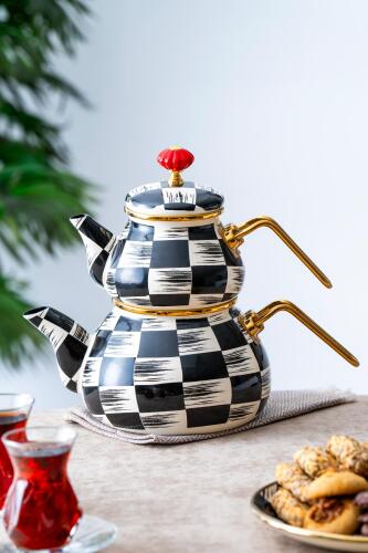 Qualita King Enamel Teapot Set - ACAR