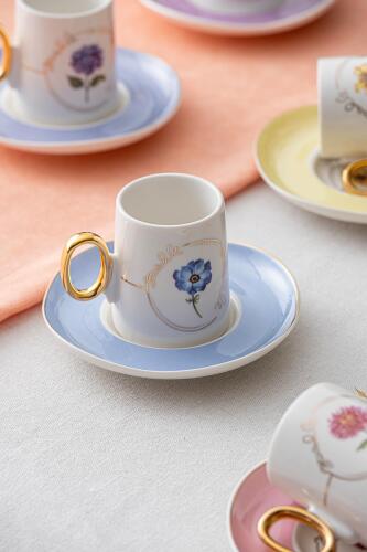 Rachel Set Of 6 Coffee Cups - 90 Ml - 9