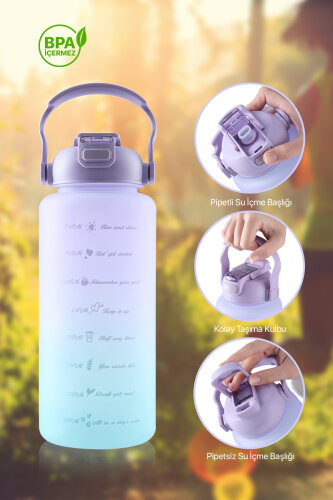 Rainbow Renkli Matara Suluk - 2000 ml - Acar