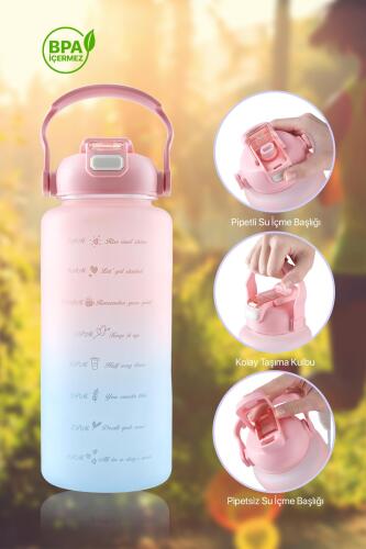 Rainbow Renkli Matara Suluk - 2000 ml - Acar