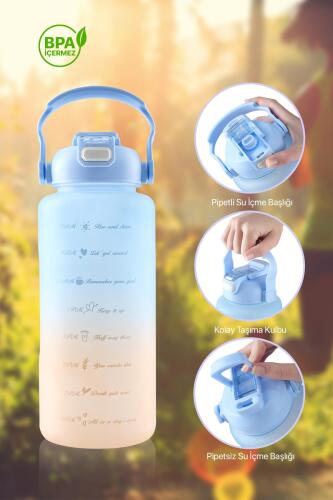 Rainbow Renkli Matara Suluk - 2000 ml - Acar