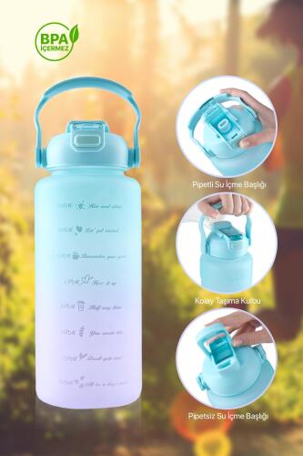 Rainbow Renkli Matara Suluk - 2000 ml - Acar