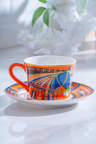 Ranger 6 Kişilik Porselen Kahve Fincanı Takımı - 200 ml - Acar