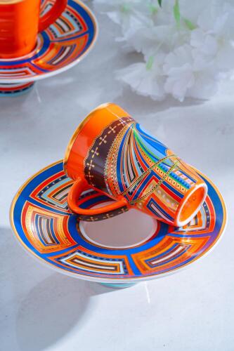 Ranger 6 Kişilik Porselen Kahve Fincanı Takımı - 90 ml - 2