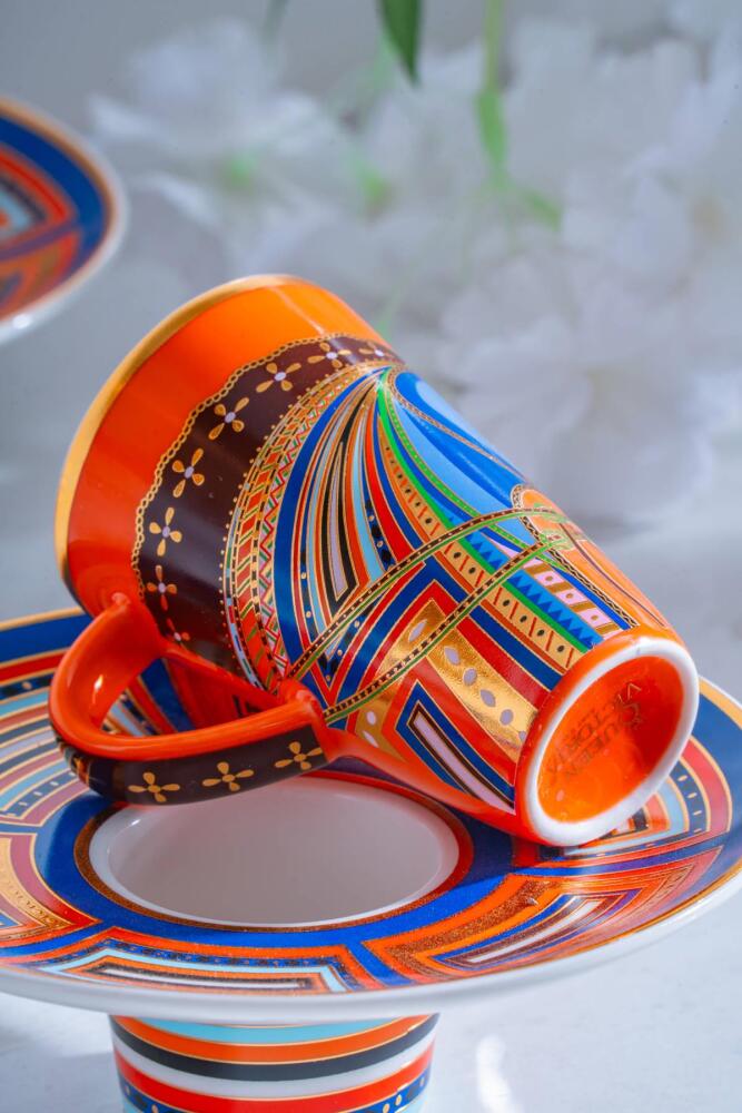 Ranger 6 Kişilik Porselen Kahve Fincanı Takımı - 90 ml - 7