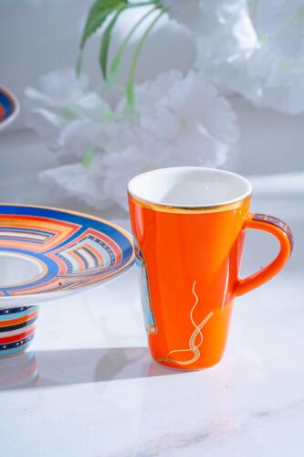 Ranger 6 Kişilik Porselen Kahve Fincanı Takımı - 90 ml - 14
