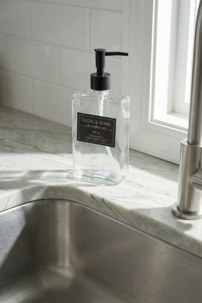 Raschel Cam Sıvı Sabunluk - 350 ml - 2