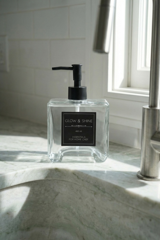 Raschel Cam Sıvı Sabunluk - 450 ml - 2