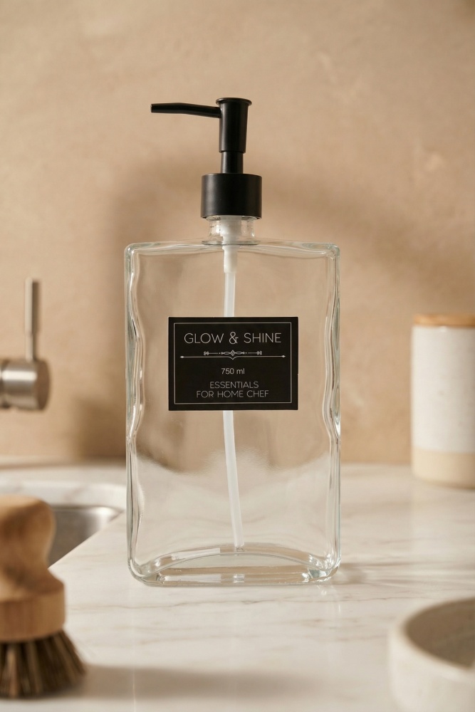 Raschel Cam Sıvı Sabunluk - 750 ml - 1