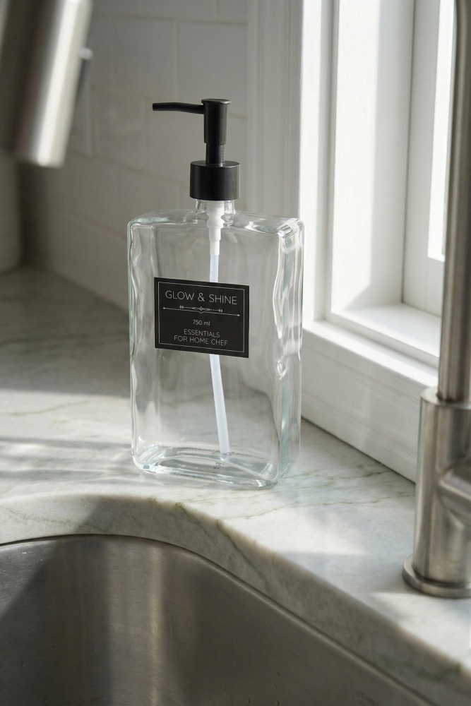 Raschel Cam Sıvı Sabunluk - 750 ml - 2