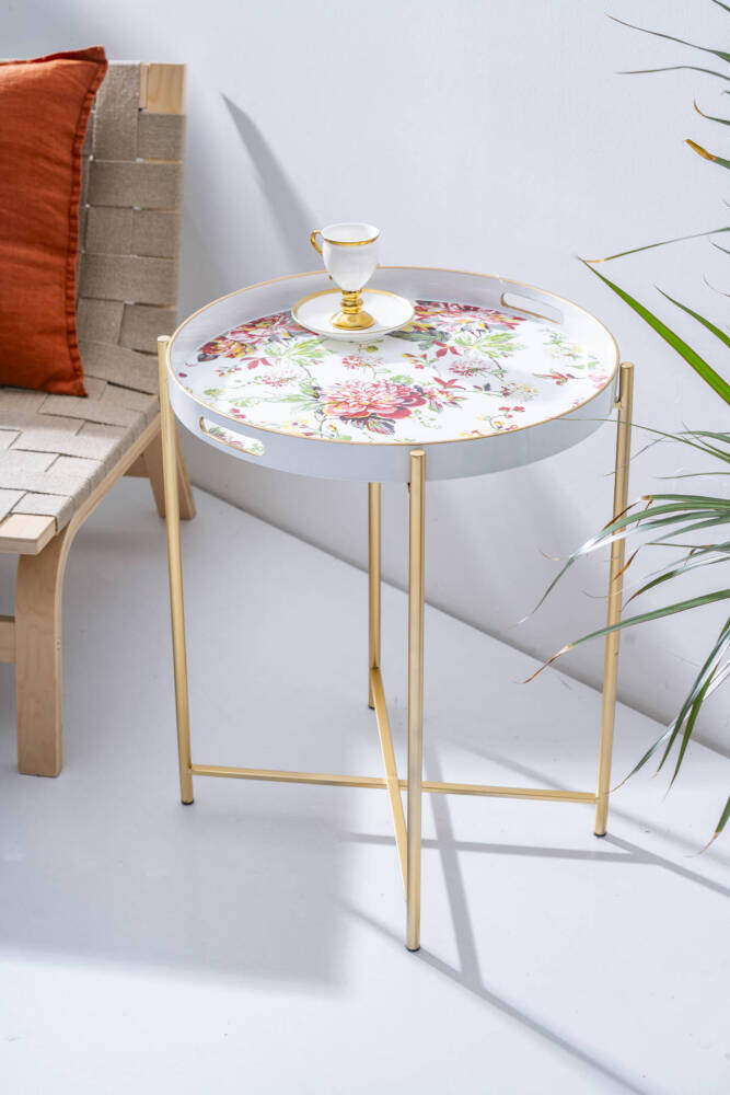 Raya Çıkarılabilir Tepsili Sehpa - 1