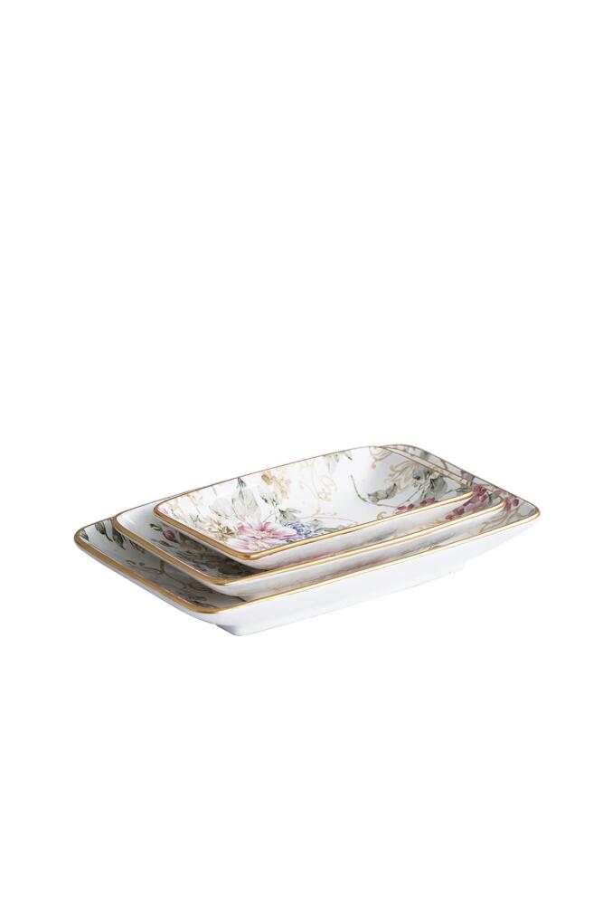 Rosa 3 Piece Boat Plate Set - 4