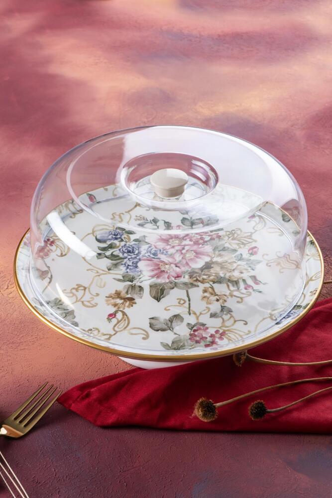 Rosa Footed Cake Dome - 30 Cm - 1