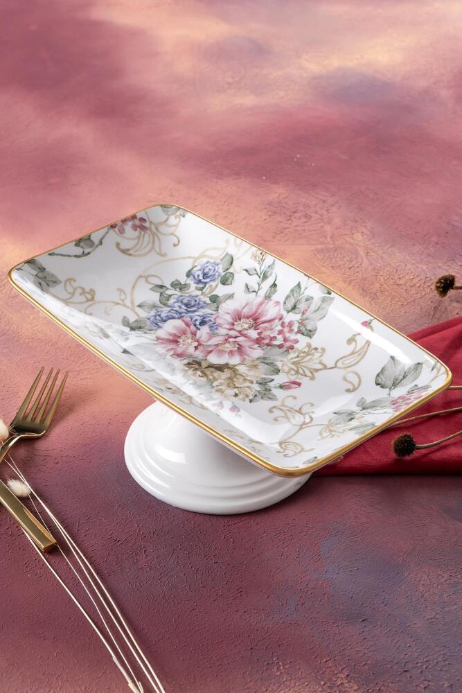 Rosa Footed Presentation Plate - 28 Cm - 1