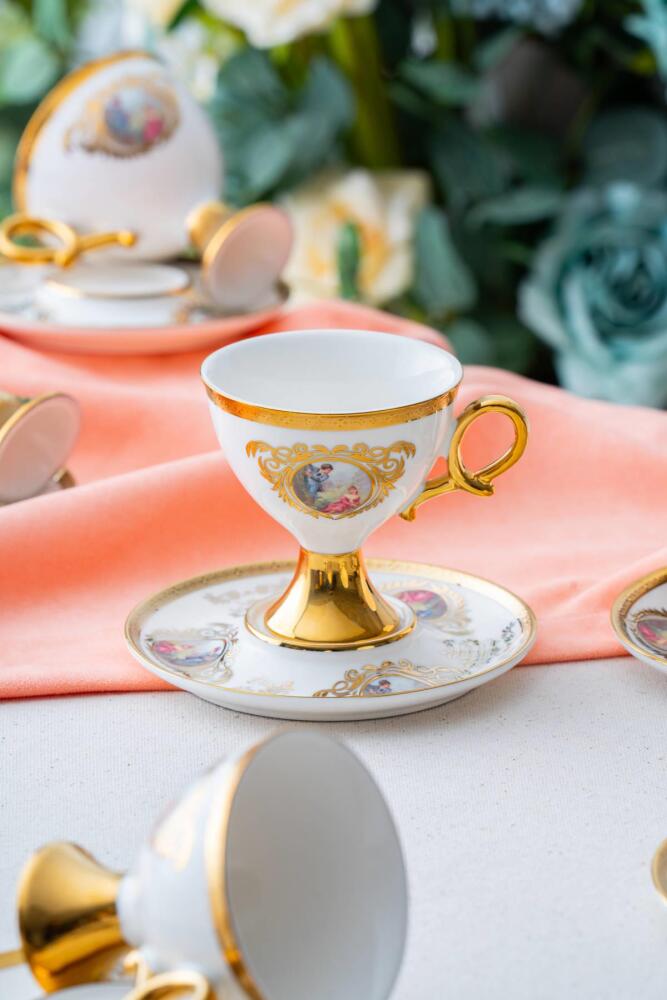 Rosanna 6 Kişilik Kahve Fincanı Takımı - 90 ml - 1