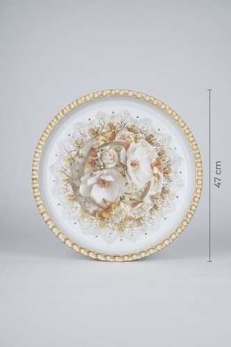 Rose Lux Sunum Tepsisi - 47 cm - 2